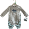 Body bebê Masculino 2 peças rinoceronte cinza e azul | Carter's